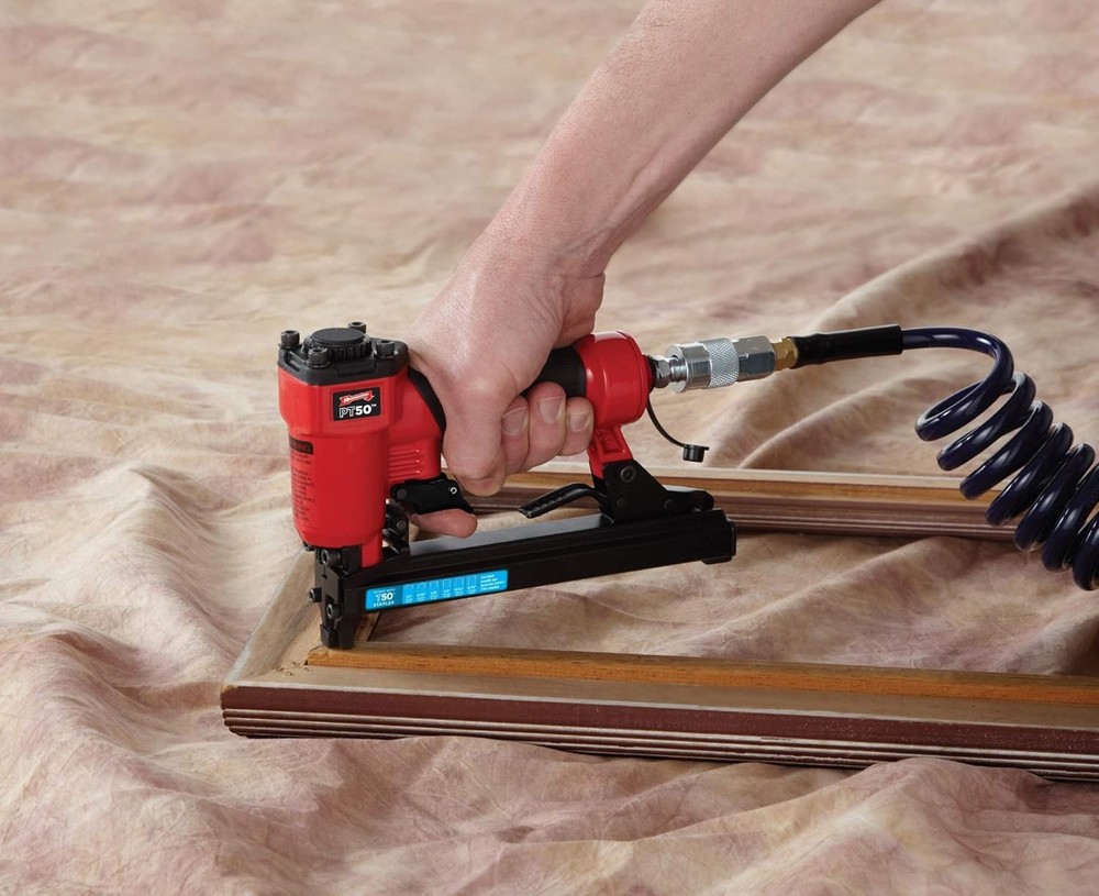 Professional Arrow PT50 Pneumatic Staple Gun - Quick, Safety-Driven Stapling