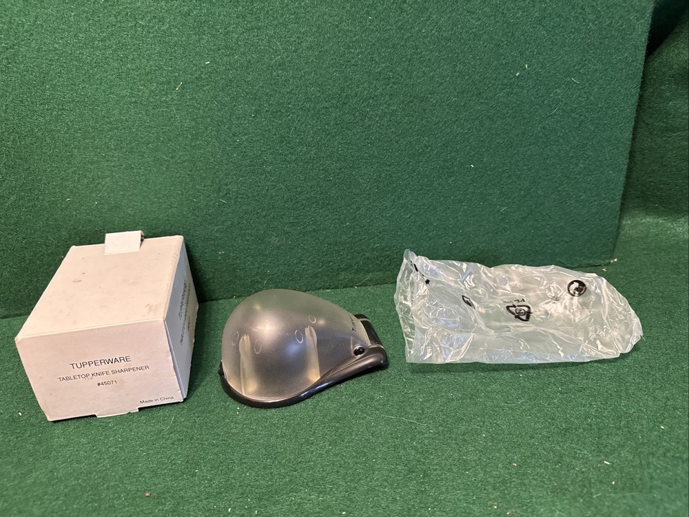 Tupperware Tabletop Knife Sharpener #45071 Black
