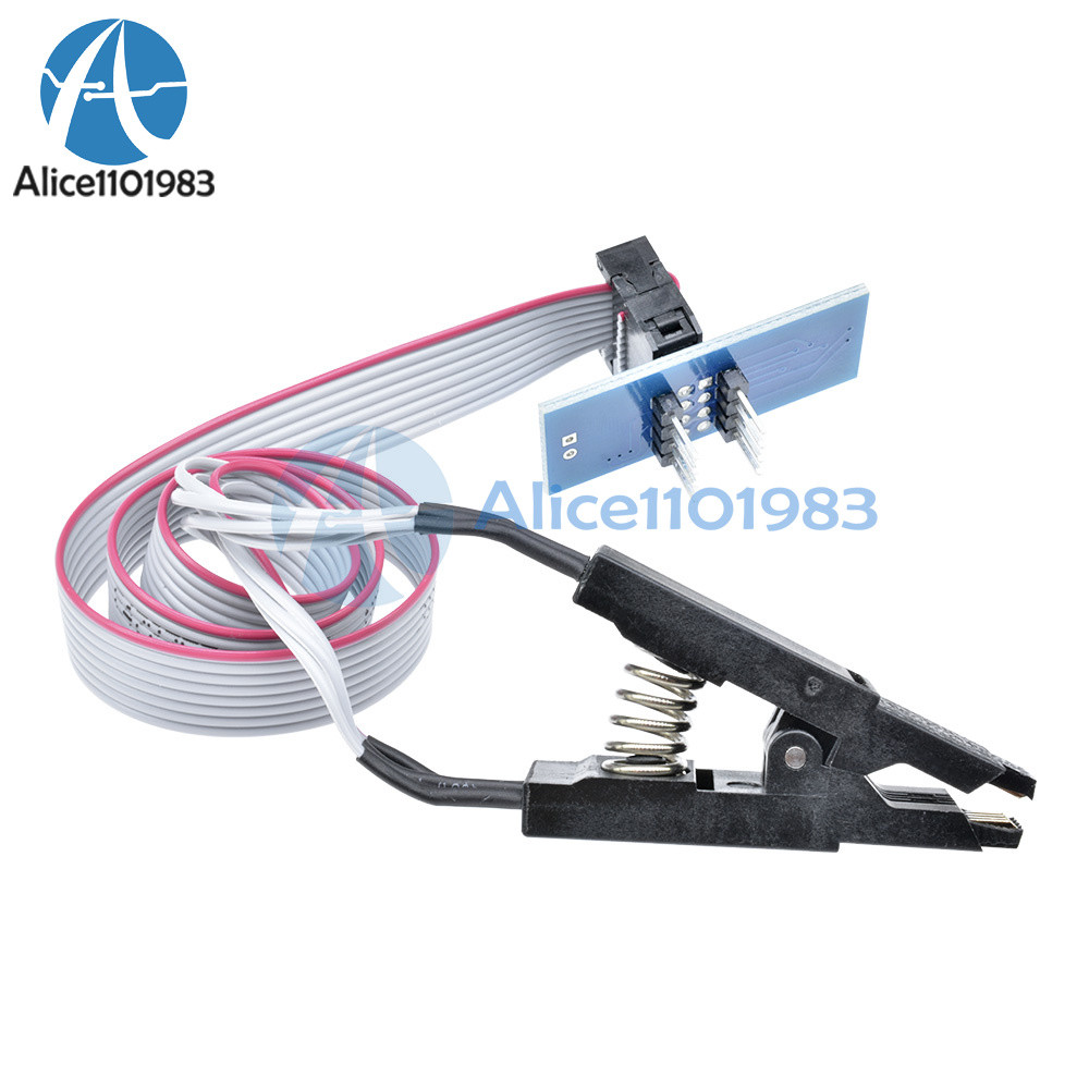 SOIC8 SOP8 Flash Chip IC Test Clips Socket Adpter BIOS/24/25/93 Programmer