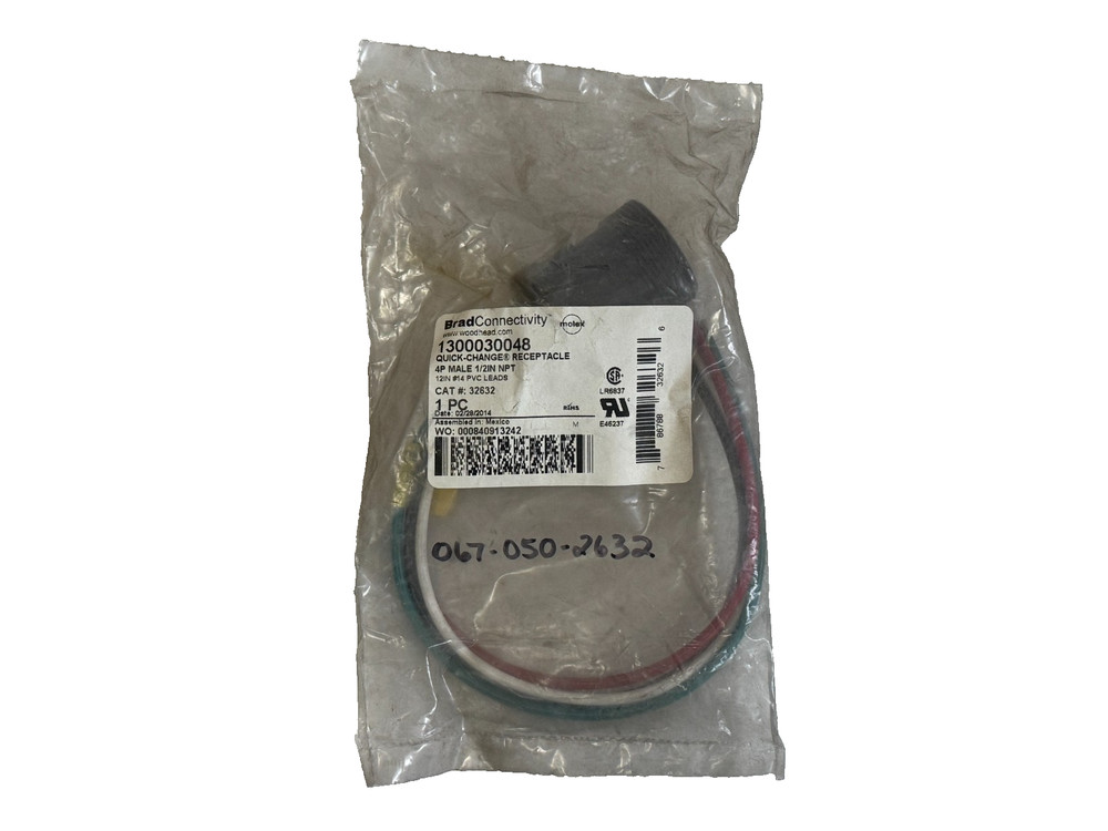 SEALED Woodhead 1300030048 Quick Change Receptacle