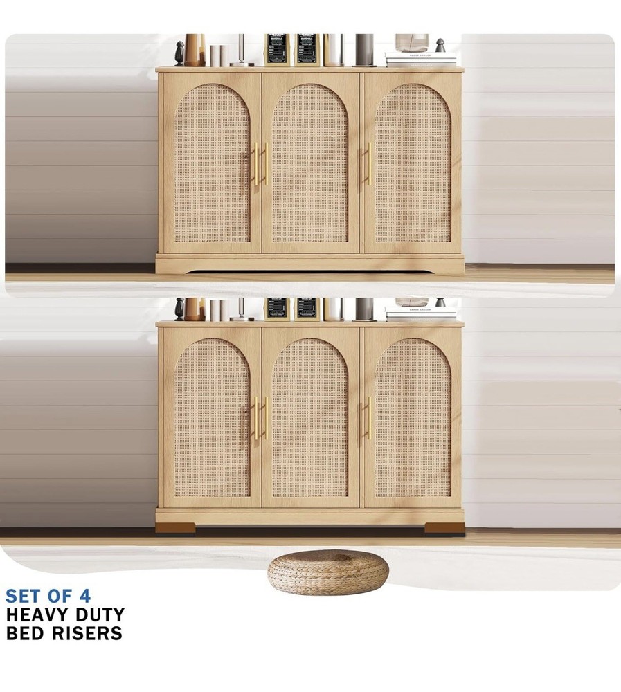 Furniture Risers Rectangle Adjustable Risers Blocks for Bed Sofa Table and Co...