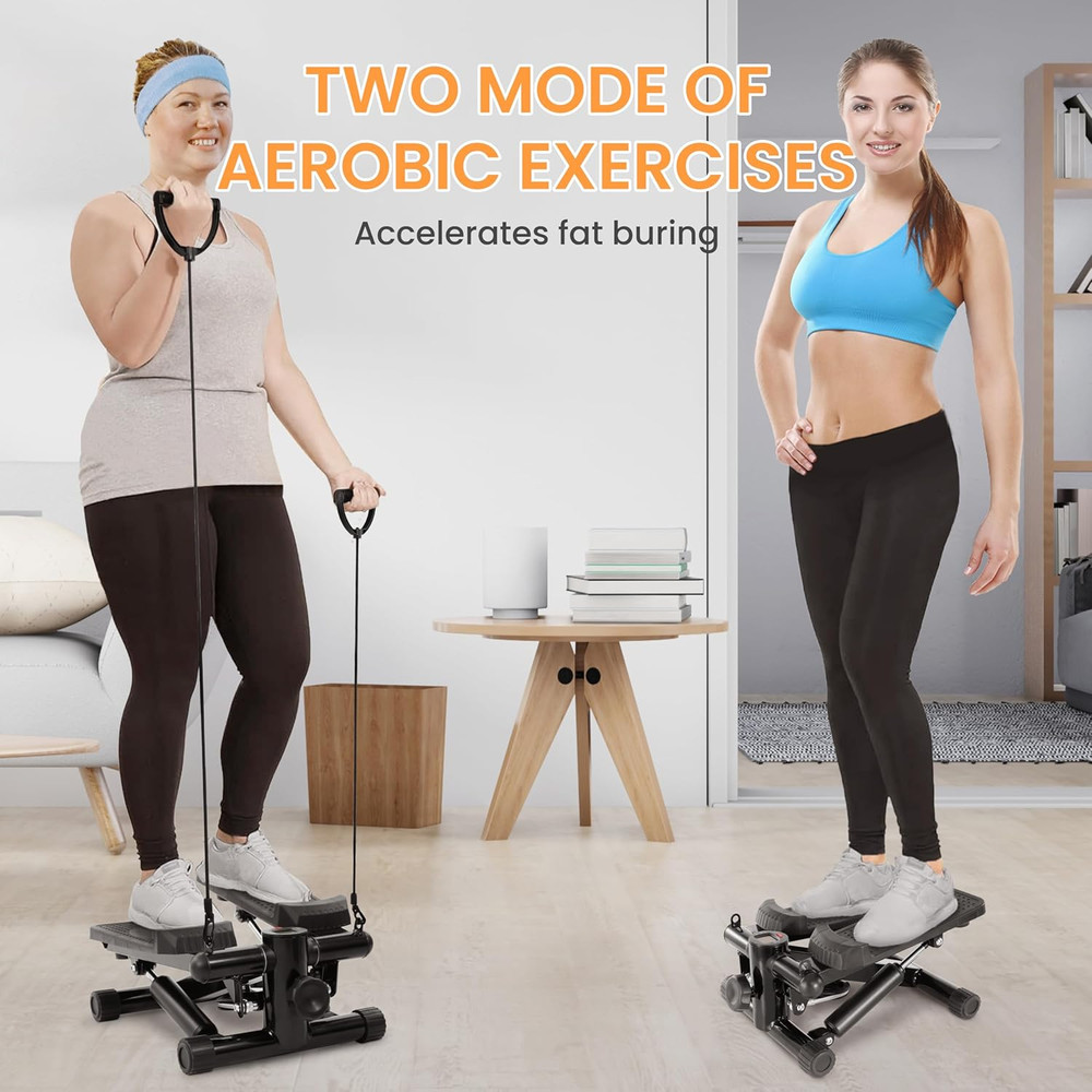 Stair Stepper for Home Exercise, Portable Stepper Machine Capable of Full-Body E