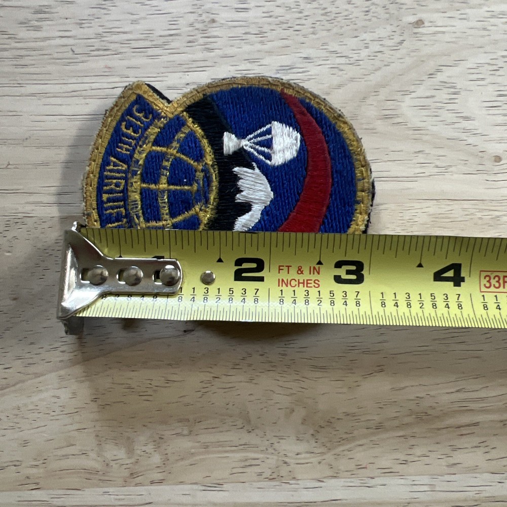 US AIR FORCE PATCH, 313TH AIR LIFT SQUADRON, WITH HOOK LOOP