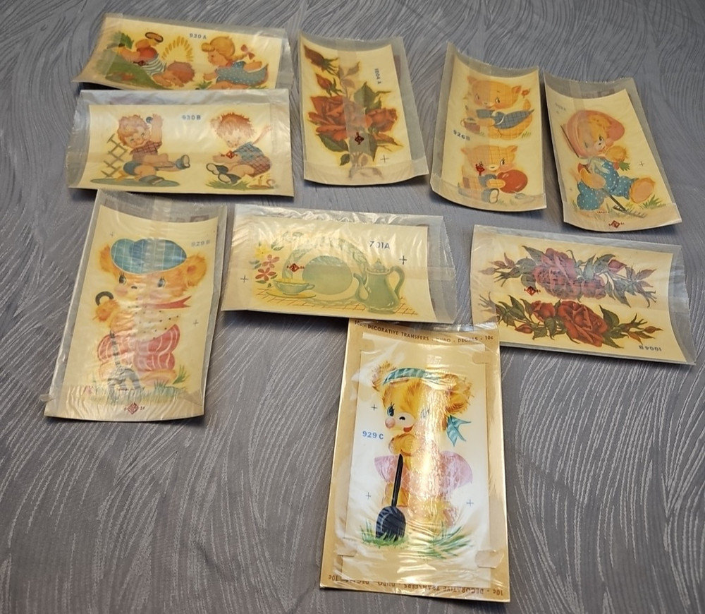 9 vtg duro Decorative Transfers #11