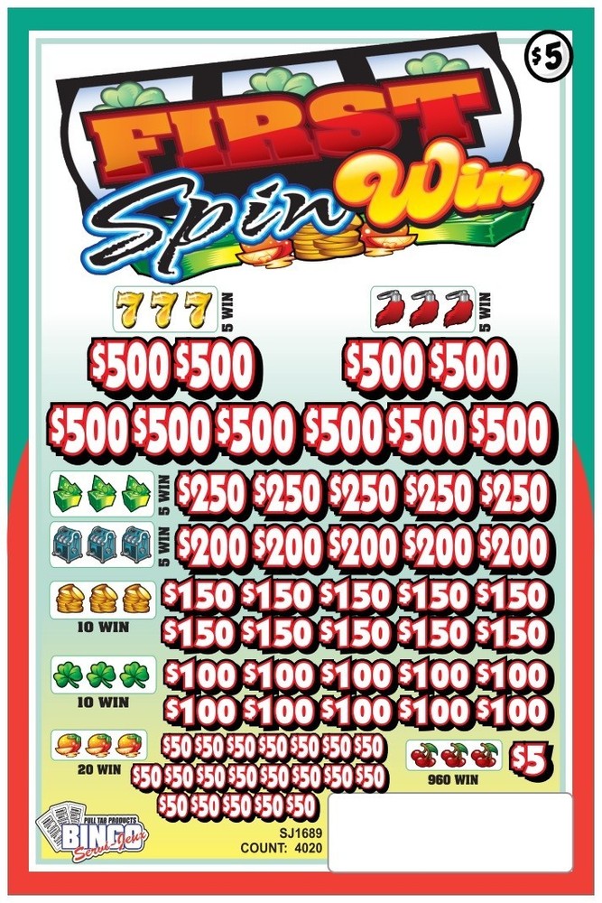NEW pull tickets FIRST SPIN WIN - Instant Tabs