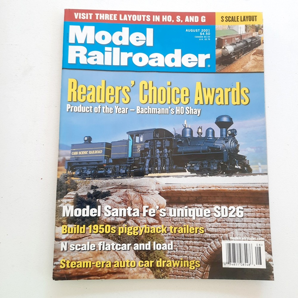 Model Railroader Magazine - Full Year 2001 Complete