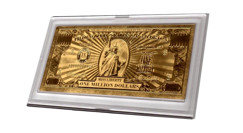 Gold Million Dollar Bill Commemorative
