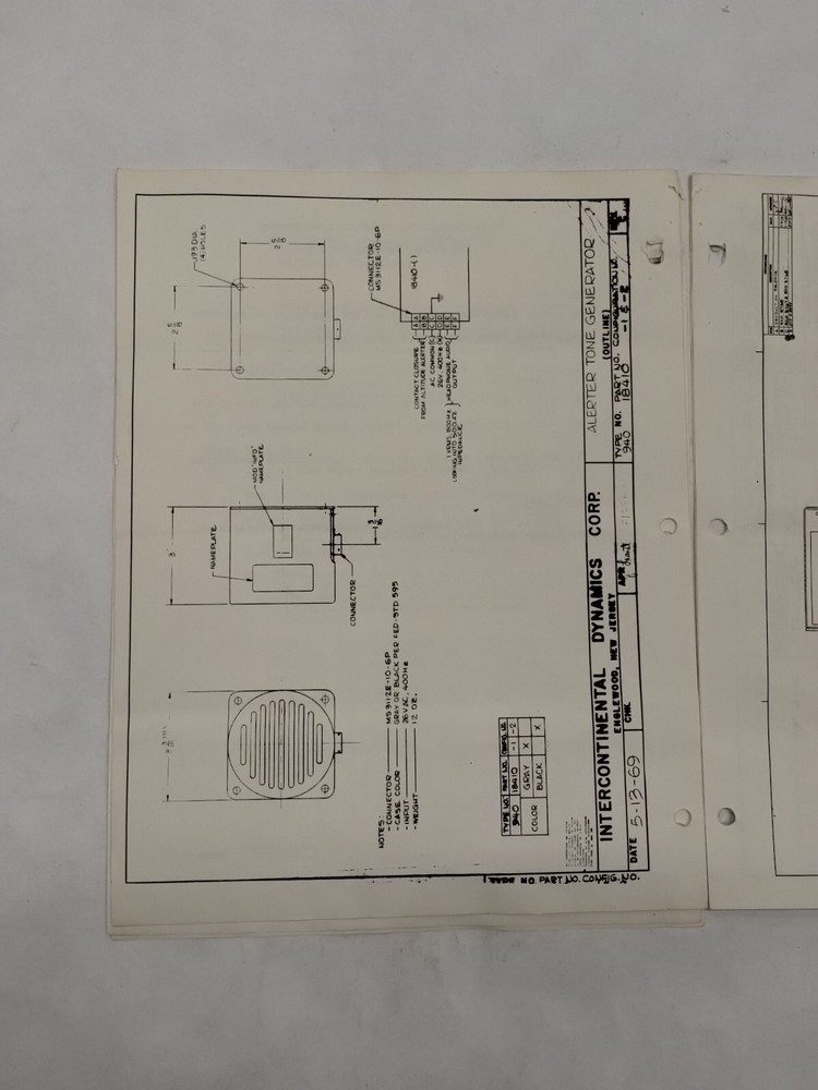 Intercontinental Dynamics 940-18410 Tone Generator Operation & Service Instruct.