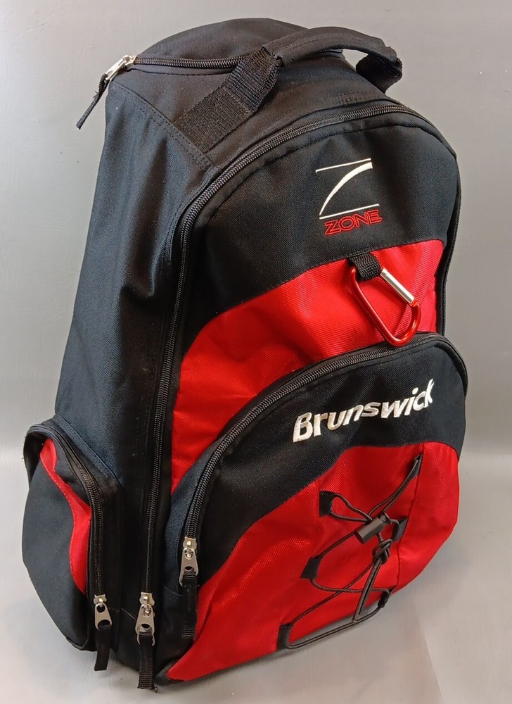 Brunswick Zone Rolling Ball Roller Red Bowling Bag Extending Handle
