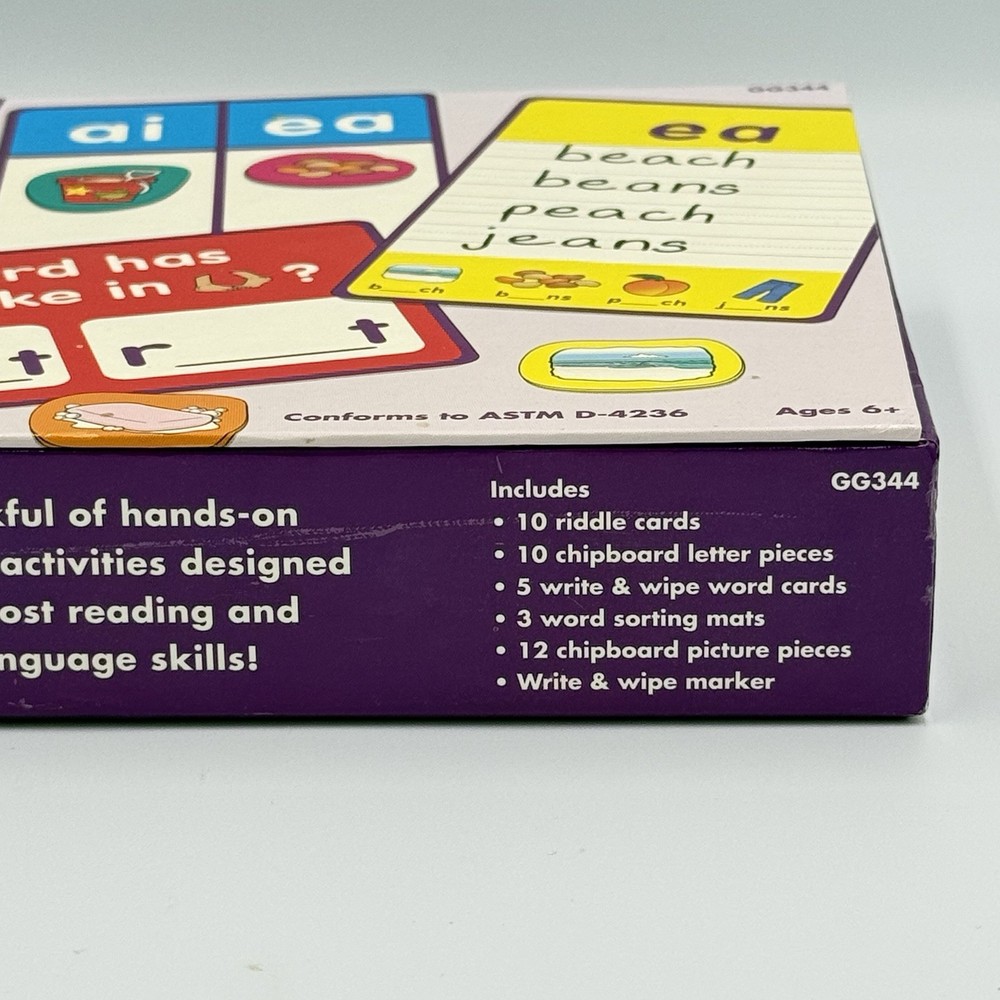 Lakeshore Learning VOWEL COMBINATIONS Phonics Activity Box GG344 - READ