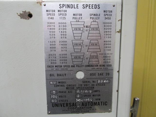 Universal Automatic Model AV Drill Press non running