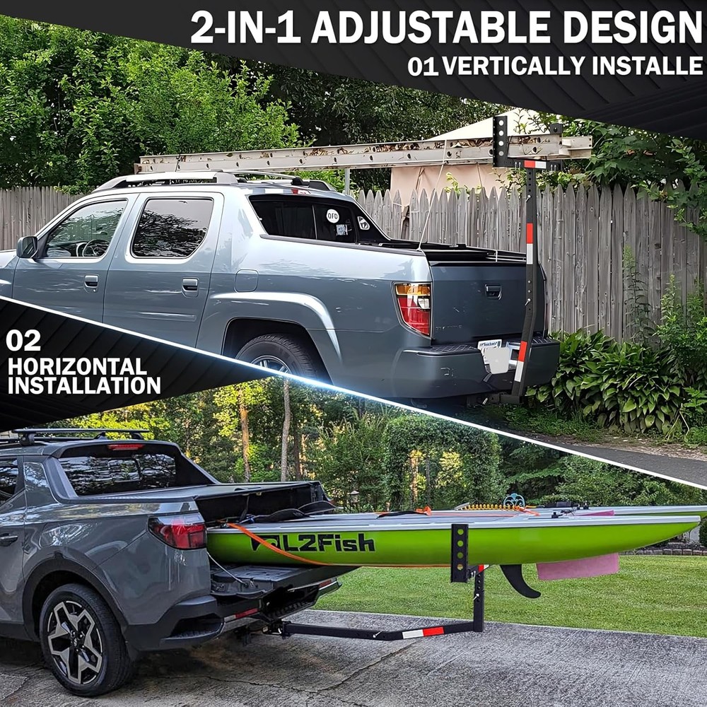 Truck Bed Extender Hitch Foldable Kayak Support