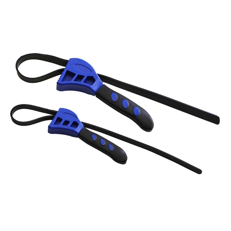 2Pcs Strap Wrench Set Rubber Strap Wrench Strap Wrench Multifunction