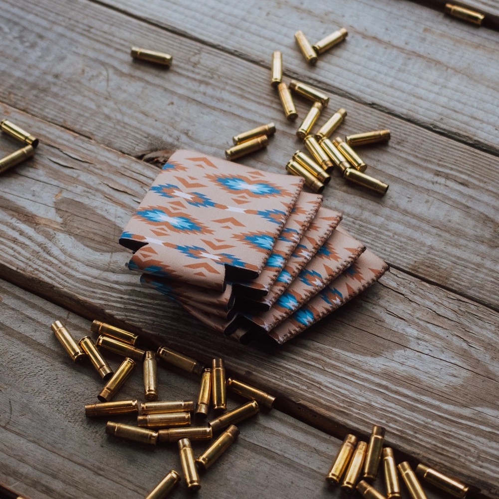 Black Canyon Systems BCS Tan & Blue Coozie