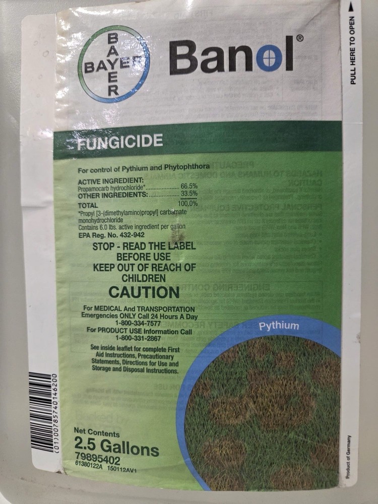 Banol Fungicide - 2.5 Gallons-handle Broken, See Description