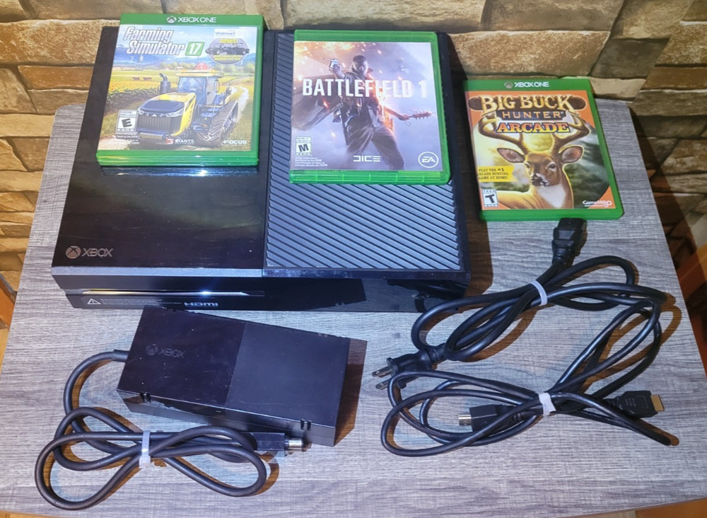Xbox one console with power cord & HDMI cable Bundle with games