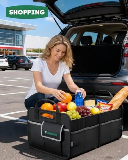 2-Compartment Trunk Organizer & Multi-Compartment Storage 65L (Organizer Only)