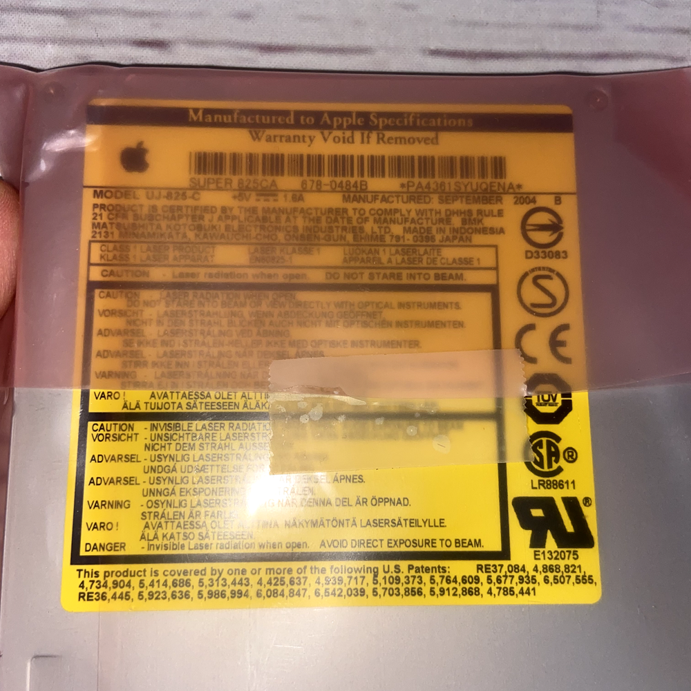 Apple Optical Burner OEM 678-0484B UJ-825-C
