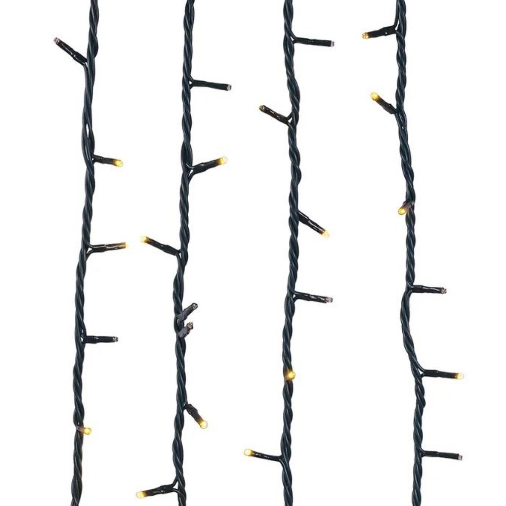 Kurt Adler 100-Light Jingle Bright LED Twinkle String Light, Warm White, 17ft
