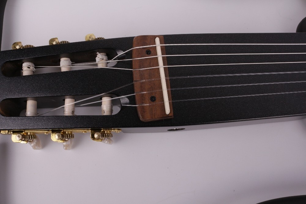 electric classical guitar silent nylon string headless built in effect portable