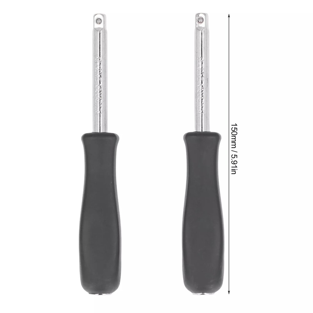 4 Pack 1/4" Socket Driver Handle Standard with internal 1/4" Female End Spinner