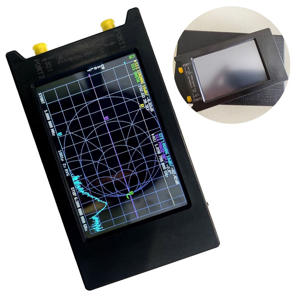 4" LiteVNA-64 VNA 50KHz-6.3GHz Analyzer Vector Network Analyzer Antenna Analyzer