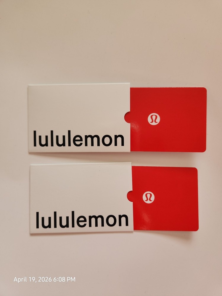 Lululemon Physical/EGift Cards $ 153.00 total value - see description