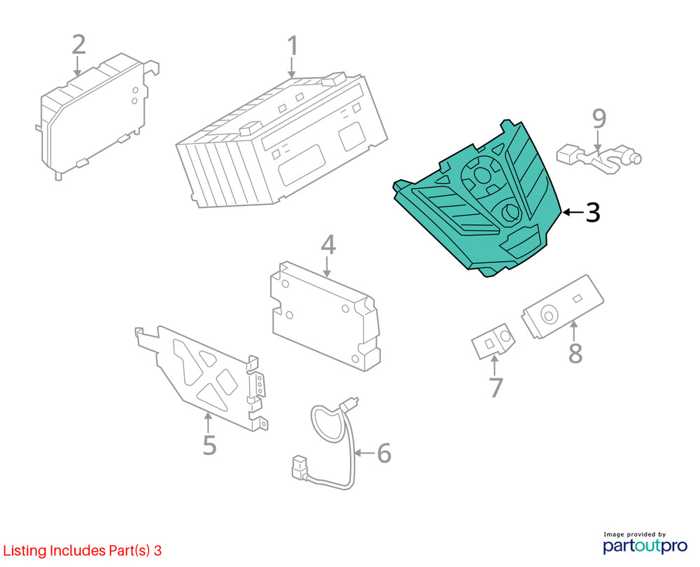 2013-2016 Ford Escape Radio Control Panel CTO9E