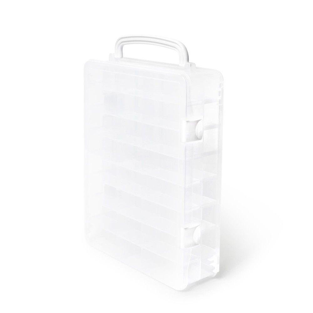 Thread Storage Box for 48 Spools W/ Compact Design & Easy Carry Portable