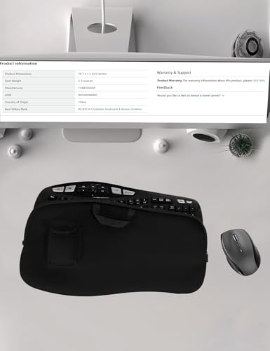 Portable Keyboard Case Shockproof Waterproof Dustproof Keyboard and Mouse Case