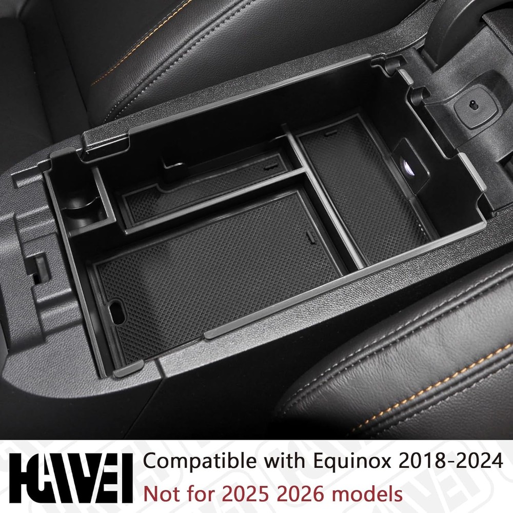 Center Console Organizer Tray for Chevy Equinox Armrest