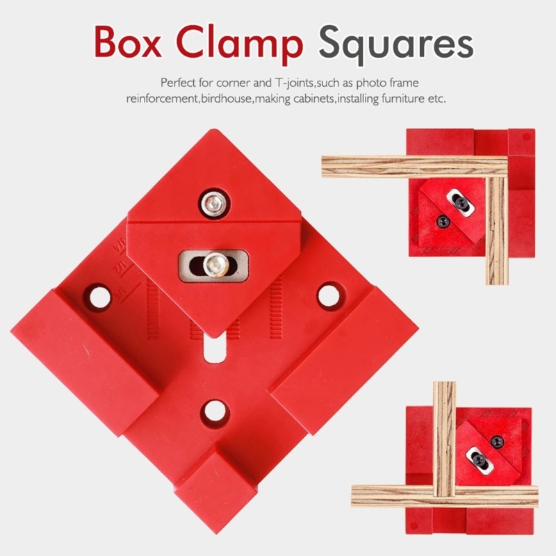4Pcs Practical Squaring Clamps Secure Fixing Clamps for Joint Crafting