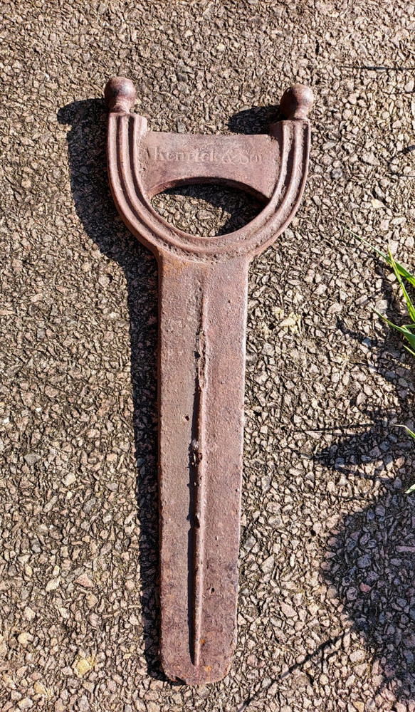 A Kenrick & Sons - Antique Cast Iron Boot Scraper