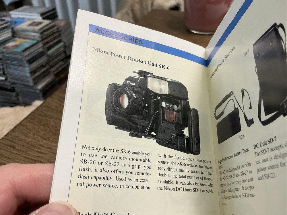 NIKON SPEEDLIGHT UNITS MANUAL VINTAGE - 1996