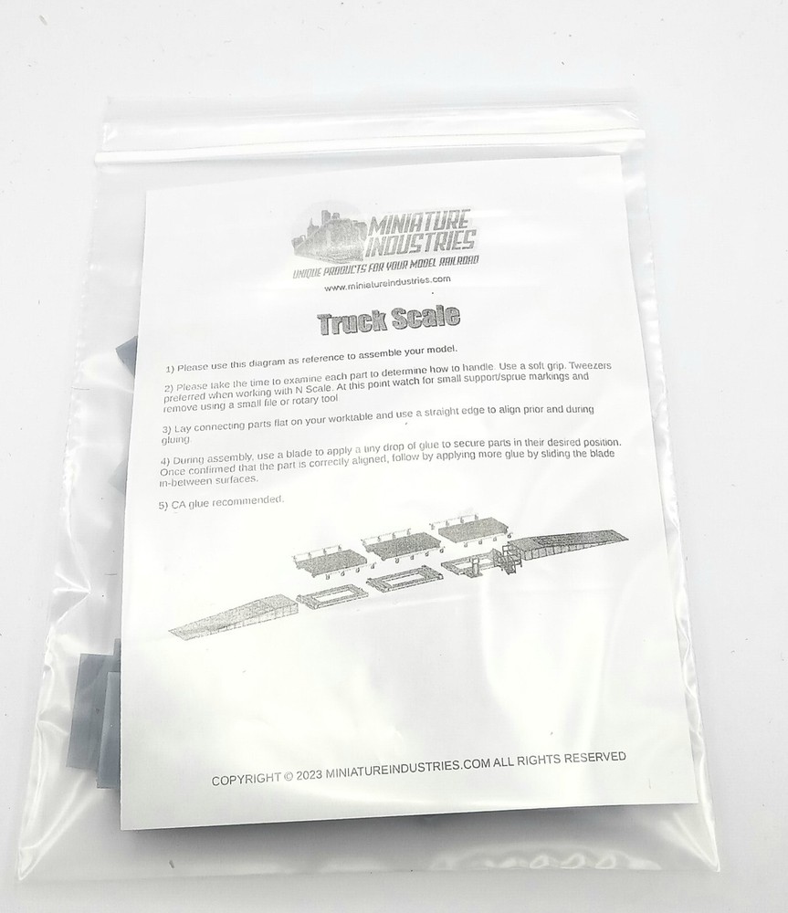 N Scale Truck Scale Kit for Grain Elevator Structures 1:160