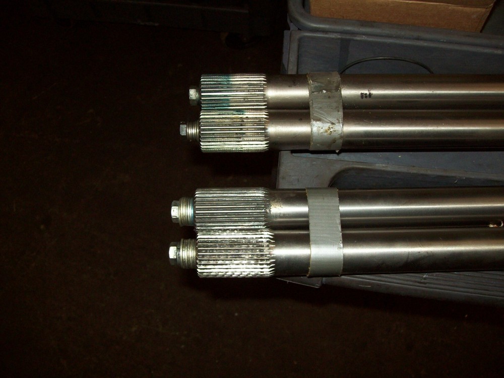 Winters solid titanium axles - 31/24 spline - 33" and 35"