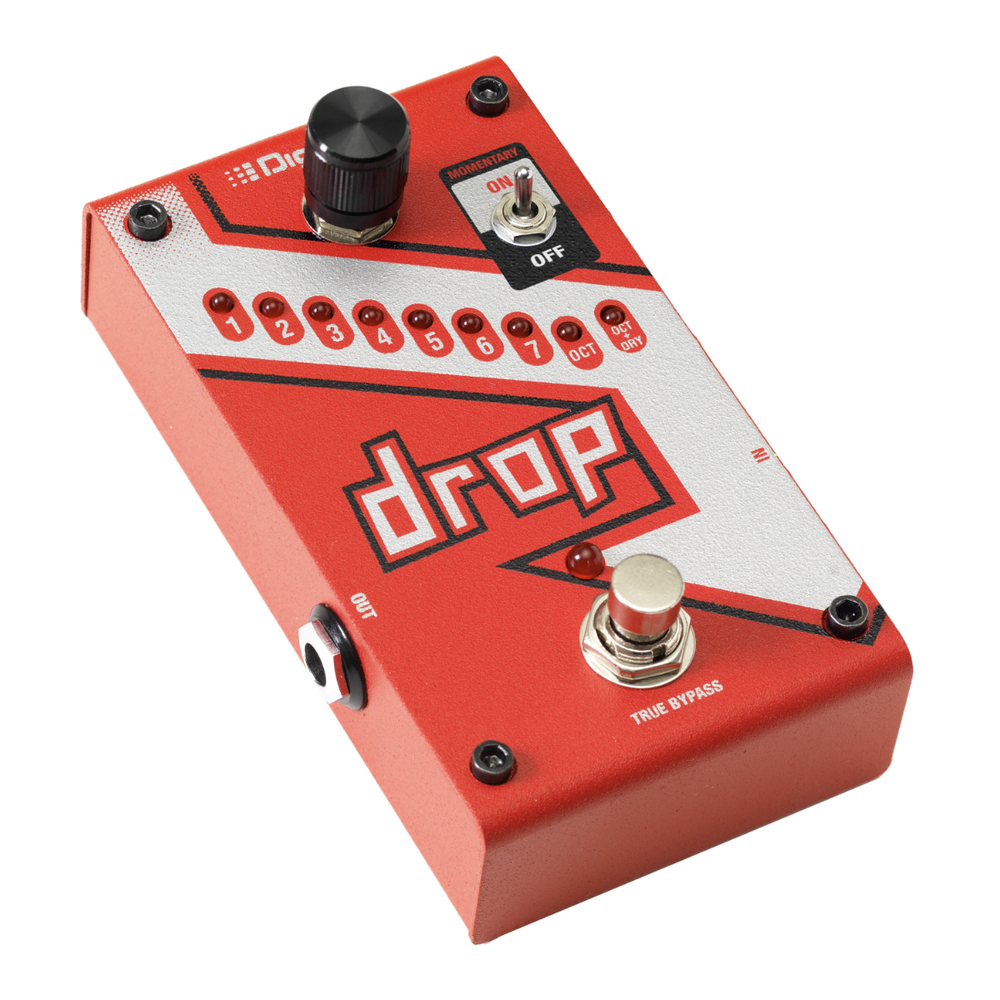New DigiTech Drop Dedicated Polyphonic Drop Tune Guitar Effects Pedal