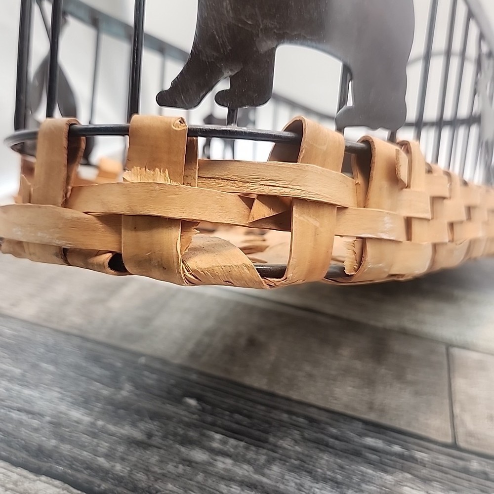Bear, Moose, and Canoe Basket [22]