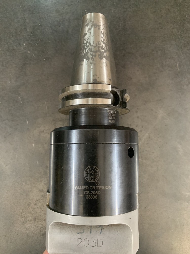 NICE! CRITERION BORING HEAD w/ CAT40 SHANK - CB-203D
