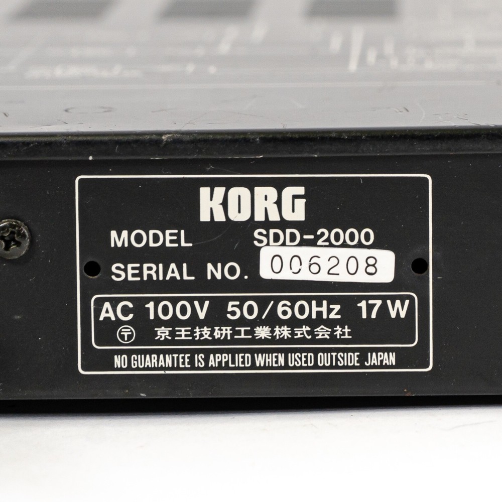 Korg SDD-2000 SDD2000 Sampling Digital Delay Effect Processor Rackmount