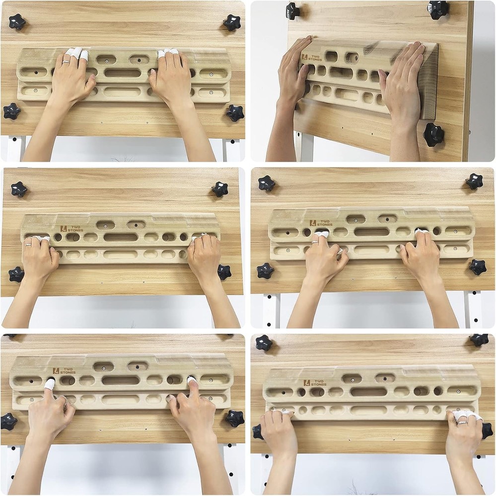 Door Mount Climbing Hangboard with Pull Up Bar