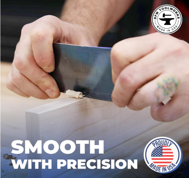 Rectangle Card Scraper - Precision Cabinet Multi-use Scraper for Woodworking, Wo