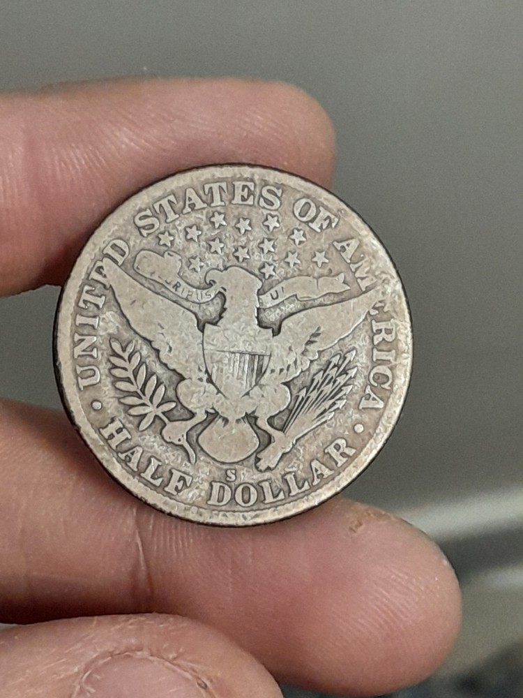 1915- S Barber Half Dollar