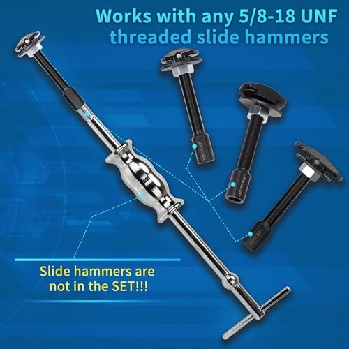 Rear Axle Bearing Puller Tool Set, 3PCS Axle Bearing Puller Extractor, Rear