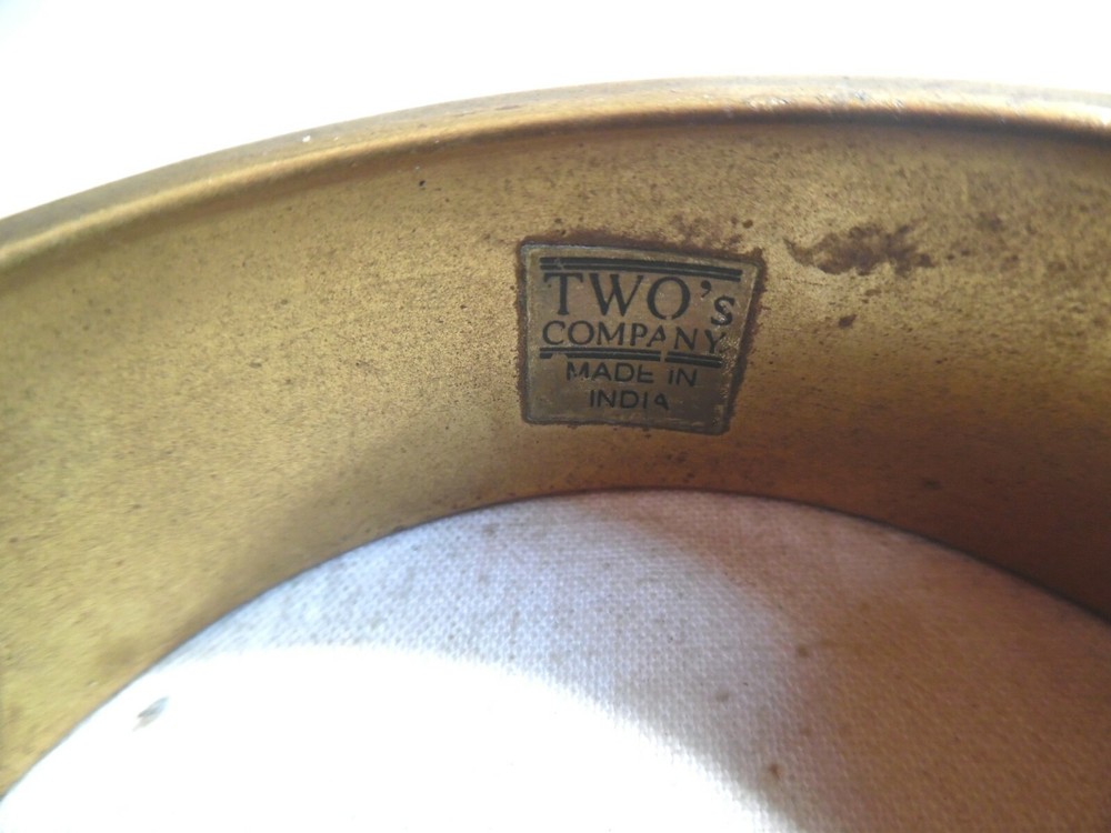 Older Brass And Lucite Bangle Bracelet India