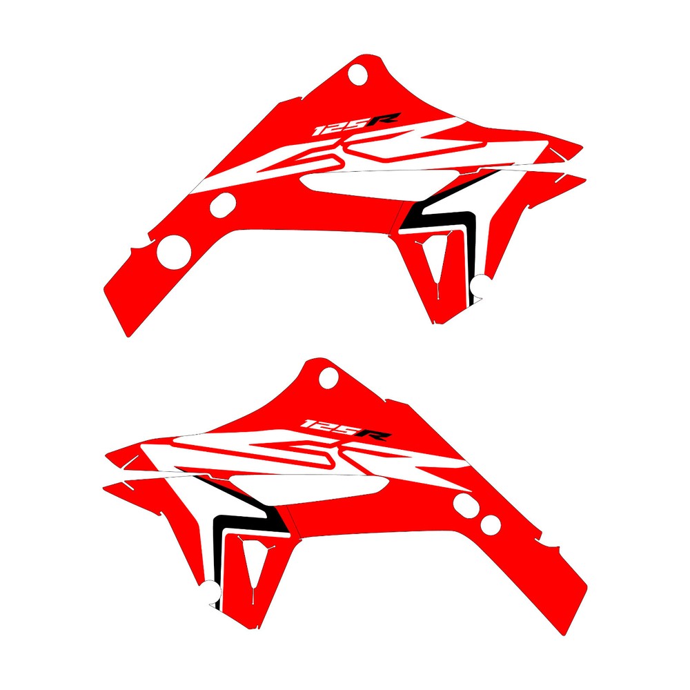 CR125 Polisport Restyle Gen2 Decals 02-07 2020 style red