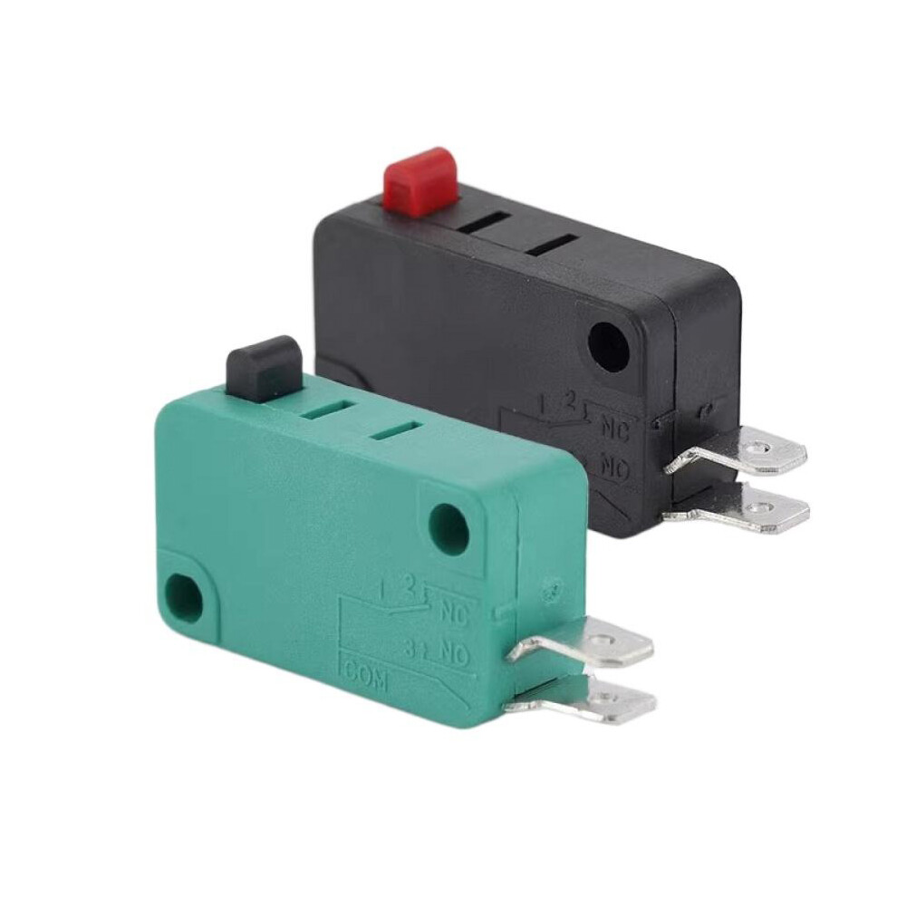 5PCS Trigger Button Switch New 0.6A/125VDC 0.3A/250VDC Black Microswitch