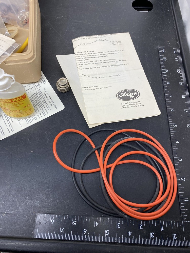 IkeLite Sublite Dive Light Gaskets and misc parts