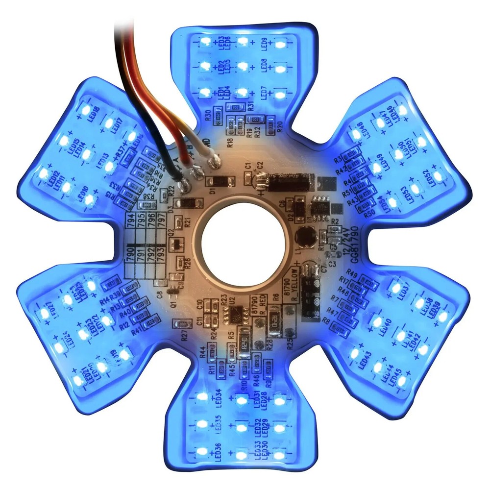(1) Amber/Blue 54 LED Duel Function Air Cleaner Light For Peterbilt Kenworth