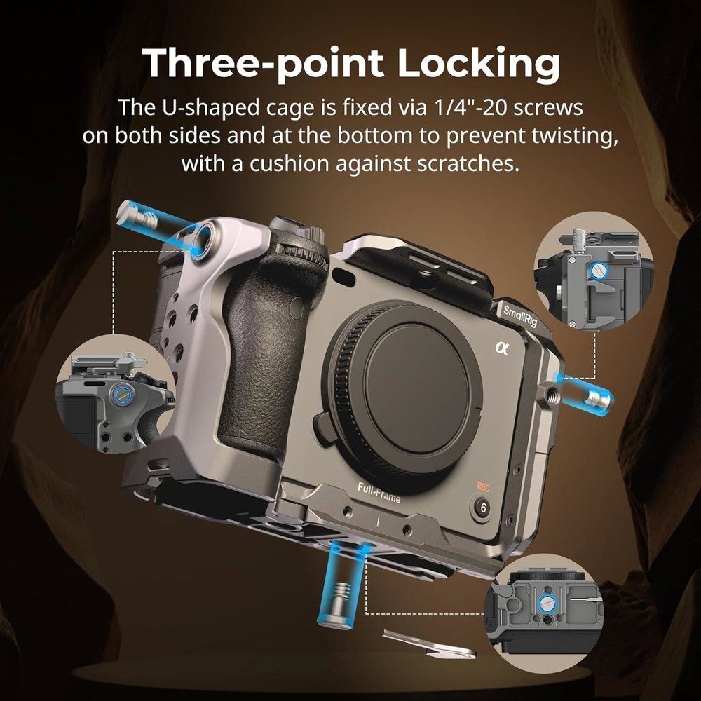 SmallRig FX3 / FX30 HawkLock Quick Release Camera Cage Kit for Sony FX3 / FX30